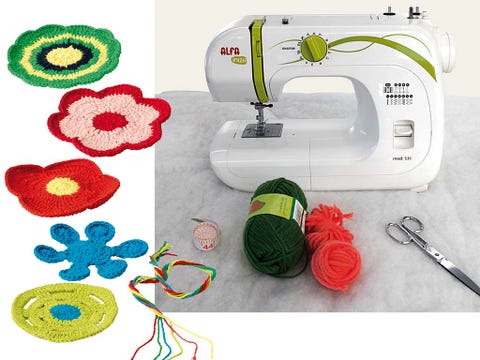 Product, Green, Textile, Cable, Sewing machine, Pattern, Household appliance accessory, Circle, Home appliance, Creative arts, 