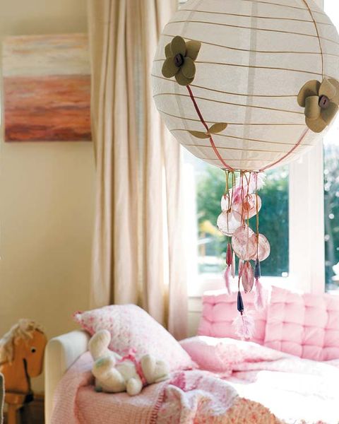 Room, Interior design, Textile, Bed, Pink, Bedding, Linens, Interior design, Bedroom, Stuffed toy, 