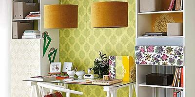 Room, Interior design, Shelving, Furniture, Wall, Shelf, Interior design, Design, Wallpaper, Collection, 