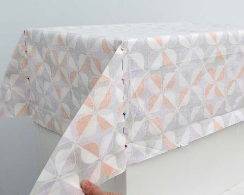 Textile, Pink, Pattern, Peach, Linens, Creative arts, Foot, Paper, Triangle, Paper product, 