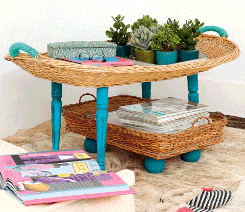 Flowerpot, Teal, Home accessories, Outdoor furniture, Outdoor table, Houseplant, Wicker, Linens, Carpet, Rug, 