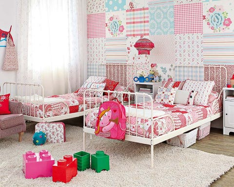 Interior design, Room, Home, Textile, Furniture, Red, Pink, Wall, Floor, Interior design, 