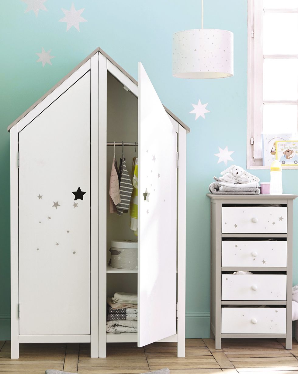 Comprar un dormitorio Infantil blanco con armario Estrella Kids