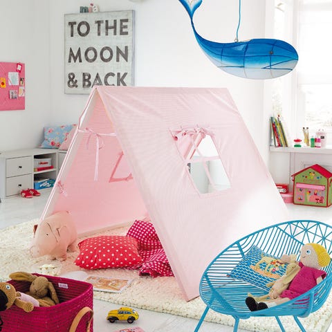 Room, Pink, Interior design, Home, Interior design, Peach, Shelving, Home accessories, Baby Products, Bedroom, 