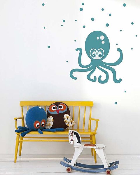 Furniture, octopus, Octopus, Cephalopod, Marine invertebrates, Art, Invertebrate, Design, Illustration, Paint, 