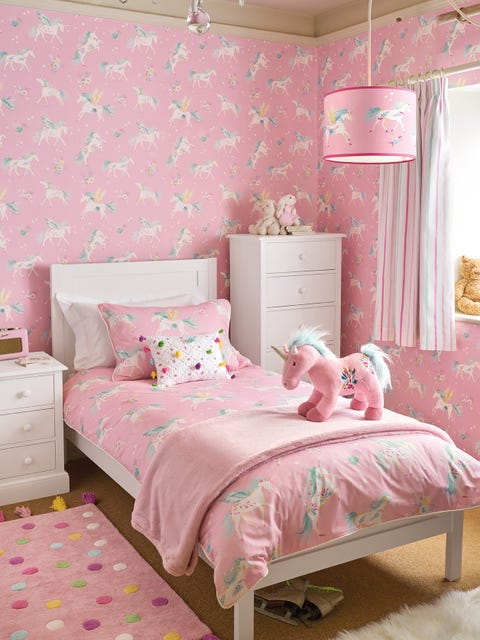Bedroom, Bed, Pink, Furniture, Bed sheet, Room, Bedding, Bed frame, Wall, Interior design, 