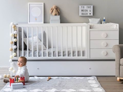 Product, Wood, Room, White, Infant bed, Floor, Home, Wall, Baby Products, Nursery, 