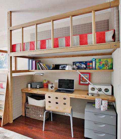 Un Dormitorio Con Literas Para Dos Hermanos