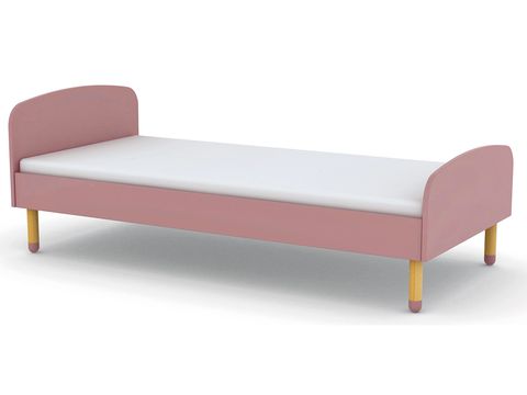 Furniture, Pink, studio couch, Bed, Couch, Chaise longue, Bed frame, Comfort, Table, Rectangle, 