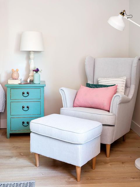 Furniture, Room, Blue, Product, Bed, Bedroom, Interior design, Pink, Turquoise, Bed sheet, 