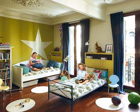 Room, Interior design, Green, Living room, Home, Furniture, Table, Interior design, Lamp, Ceiling, 