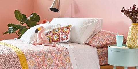 Furniture, Bed sheet, Bedding, Bed, Orange, Room, Bedroom, Pink, Pillow, Textile, Furniture, Bed sheet, Bedding, Bed, Orange, Room, Bedroom, Pink, Pillow, Textile,