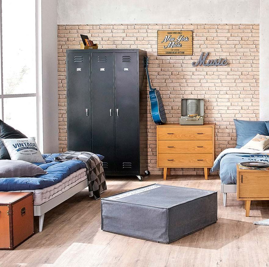 A & L Furniture - Mueble de cama nido, individual, color verde oscuro