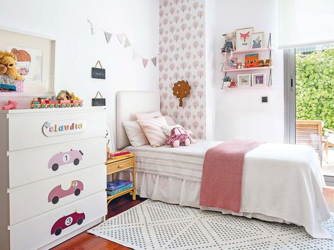 Room, Interior design, Product, Textile, Home, Furniture, Wall, Pink, Linens, Floor, 