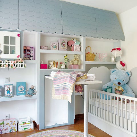 Product, Room, Interior design, Shelving, Pink, Wall, Home, Teal, Aqua, Linens, 