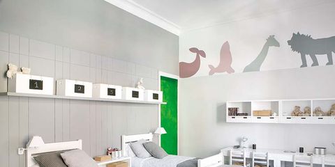 Room, Interior design, Wall, Floor, Furniture, Interior design, Home, Dinosaur, Couch, Ceiling, 