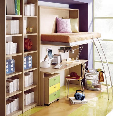 Room, Wood, Interior design, Wall, Furniture, Shelf, Shelving, Table, Office equipment, Drawer, 