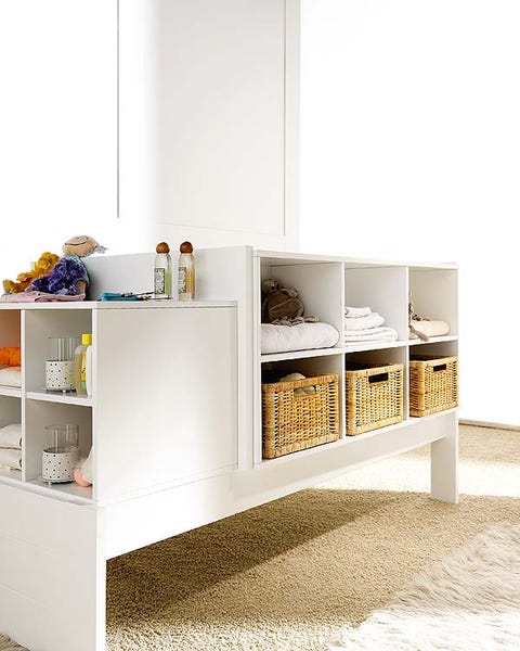 Room, Shelving, Wall, White, Interior design, Shelf, Grey, Beige, Tan, Cabinetry, 