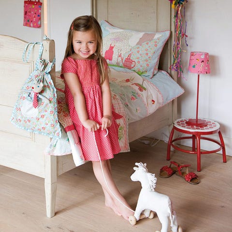 Textile, Pink, Room, Magenta, Interior design, Fawn, Lamp, One-piece garment, Nightwear, Embellishment, 