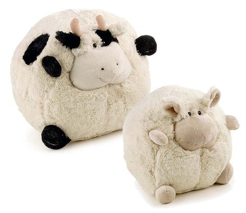 Toy, Organism, Textile, Baby toys, White, Stuffed toy, Plush, Snout, Animal figure, Terrestrial animal, 