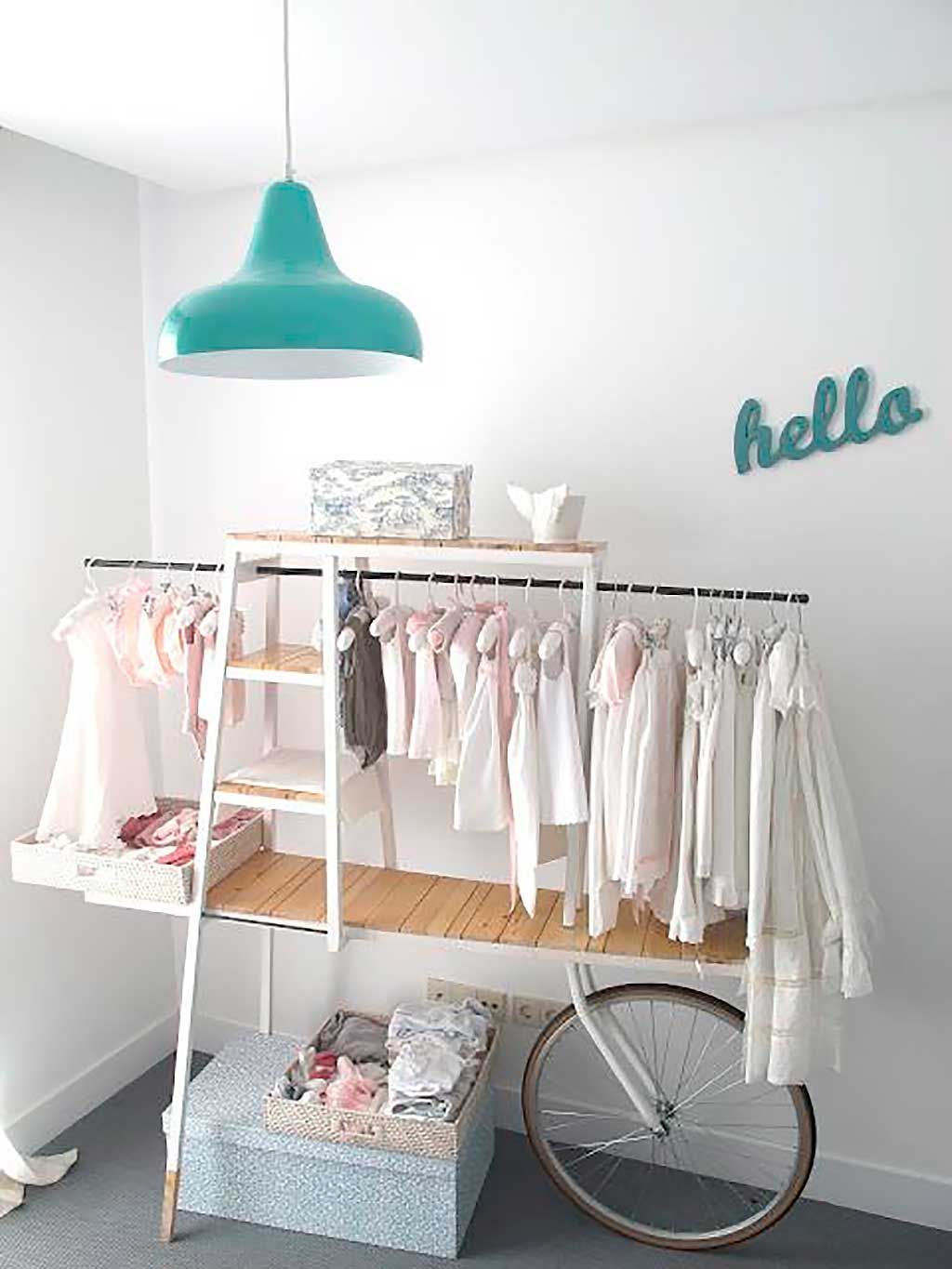 Ocho ideas creativas para sustituir el armario del bebé
