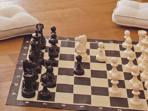 Indoor games and sports, Wood, Chess, Board game, Chessboard, Tabletop game, Photograph, White, Pillow, Games, 