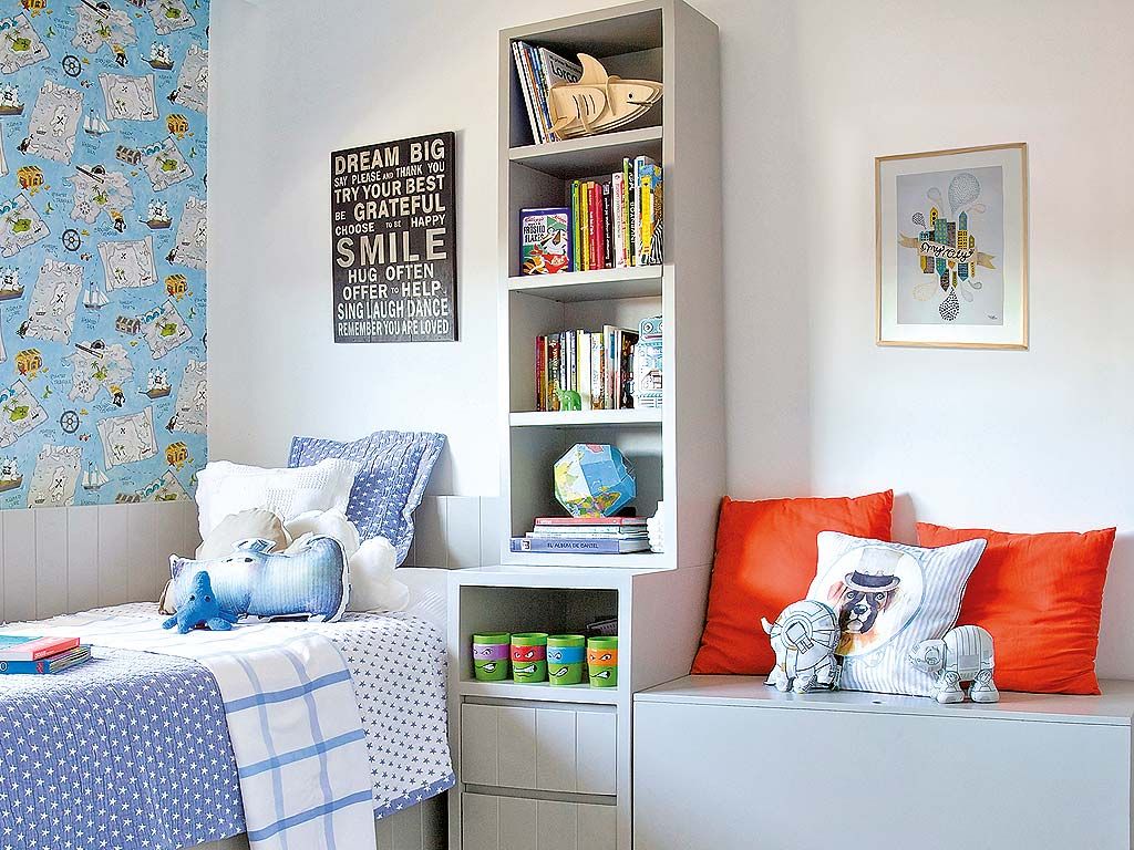 Ideas de decoración para una habitación de niña y de niño compartida y  camas nido