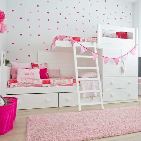 Room, Interior design, Textile, Pink, Wall, Furniture, Floor, Interior design, Home, Peach, 