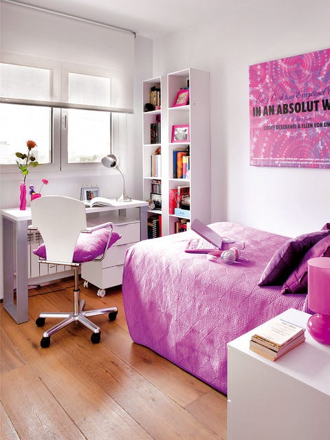 Room, Wood, Interior design, Floor, Product, Flooring, Purple, Wall, Violet, Magenta, 