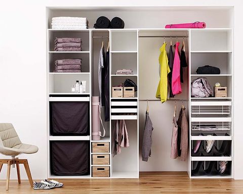 wood, room, shelving, shelf, furniture, closet, clothes hanger, floor, wood flooring, wardrobe,