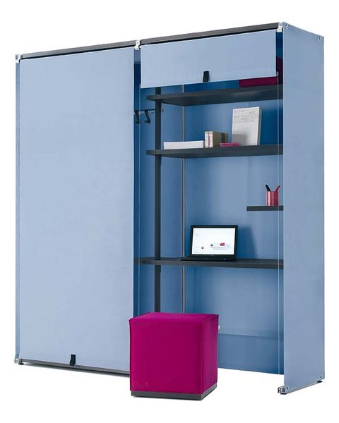 Blue, Product, Rectangle, Shelving, Parallel, Material property, Machine, Gas, Shelf, Cabinetry, 