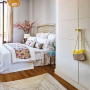 Room, Interior design, Yellow, Property, Textile, Wall, Floor, Home, Flooring, Bedding, 