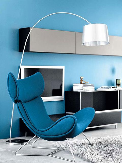 Blue, Product, Room, Wall, Turquoise, Chair, Aqua, Teal, Light fixture, Lampshade, 