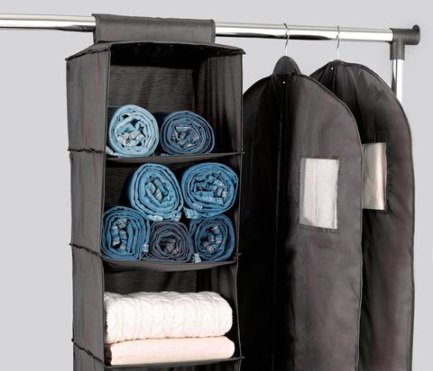 Shelf, Clothes hanger, Towel, Room, Furniture, Wardrobe, Shelving, Textile, Linens, Closet, 