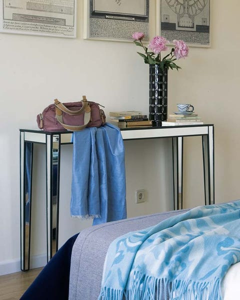 Blue, Room, Textile, Interior design, Linens, Purple, Bedding, Teal, Lavender, Azure, 