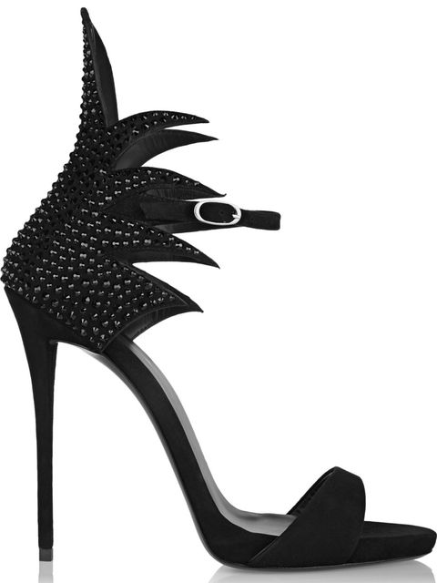 Black, Costume accessory, Black-and-white, Foot, High heels, Basic pump, Court shoe, Sandal, Glitter, 