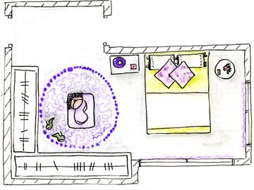 White, Purple, Line, Rectangle, Parallel, Lavender, Magenta, Plan, Diagram, Circle, 