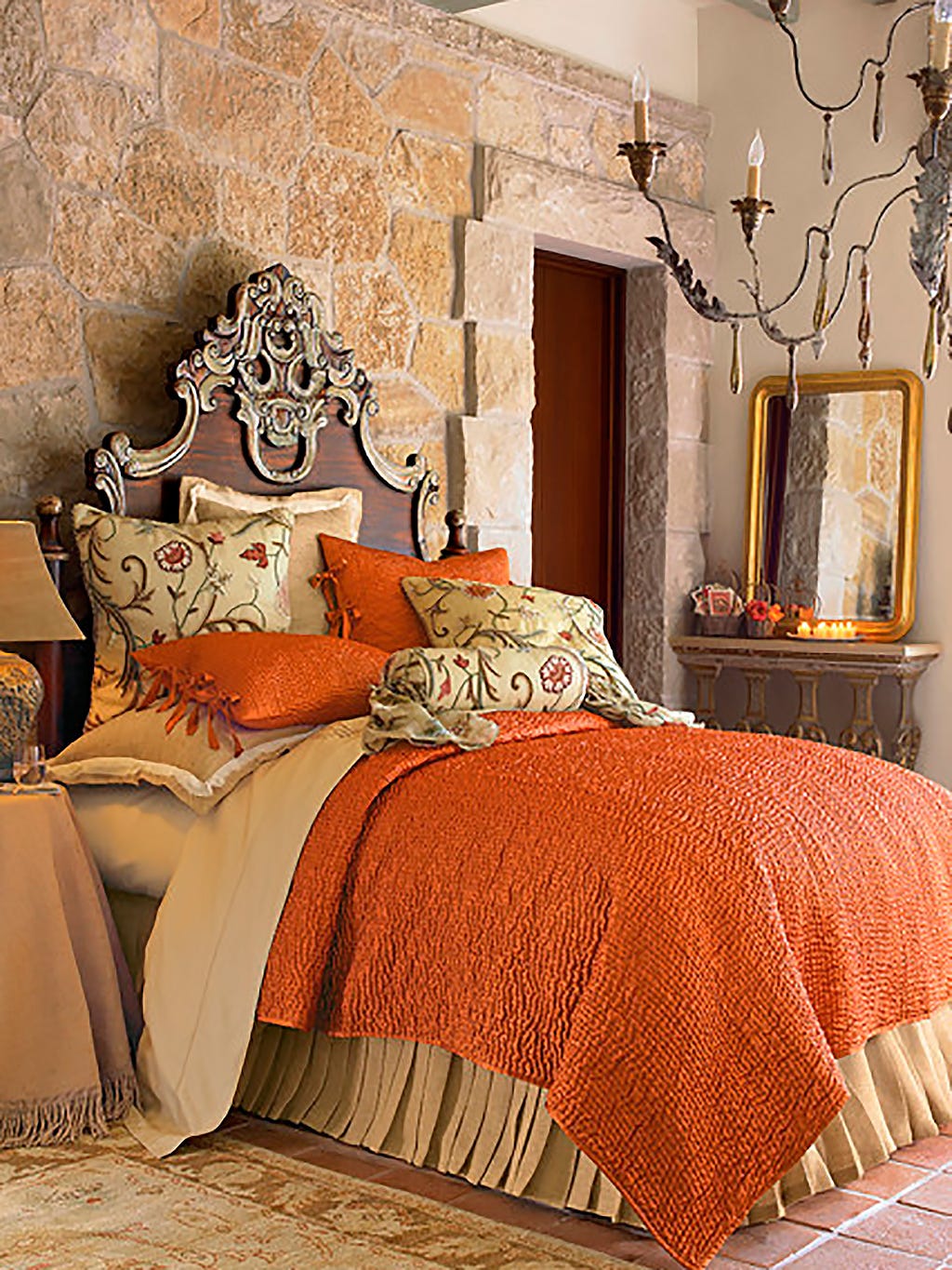 Room, Interior design, Textile, Bed, Wall, Bedding, Bedroom, Linens, Bed sheet, Floor, 