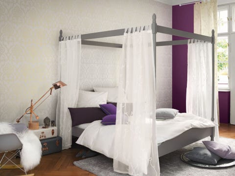 Room, Wood, Interior design, Floor, Bed, Textile, Flooring, Bedding, Linens, Bed frame, 