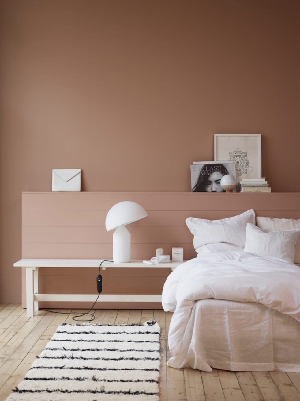 Furniture, Room, Bedroom, White, Bed, Wall, Interior design, Floor, Bed frame, Bed sheet, 