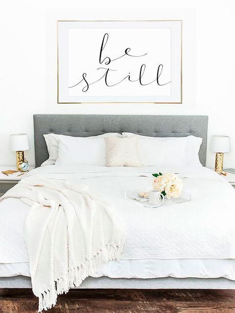Room, Interior design, Bed, Textile, Bedding, Wall, Bedroom, White, Linens, Bed sheet, 