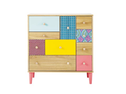 Chest of drawers, Product, Wood, Drawer, Cabinetry, Rectangle, Magenta, Dresser, Tan, Beige, 