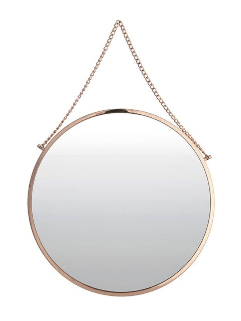 Mirror, Circle, Oval, Fashion accessory, Metal, 