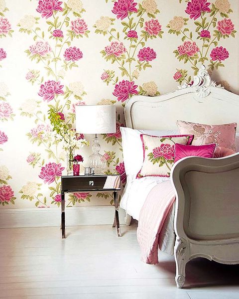 Room, Interior design, Textile, White, Pink, Furniture, Petal, Magenta, Purple, Interior design, 