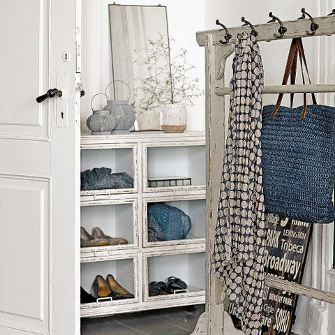 Room, Shelving, Shelf, Grey, Clothes hanger, Collection, Cupboard, Curtain, Window treatment, 