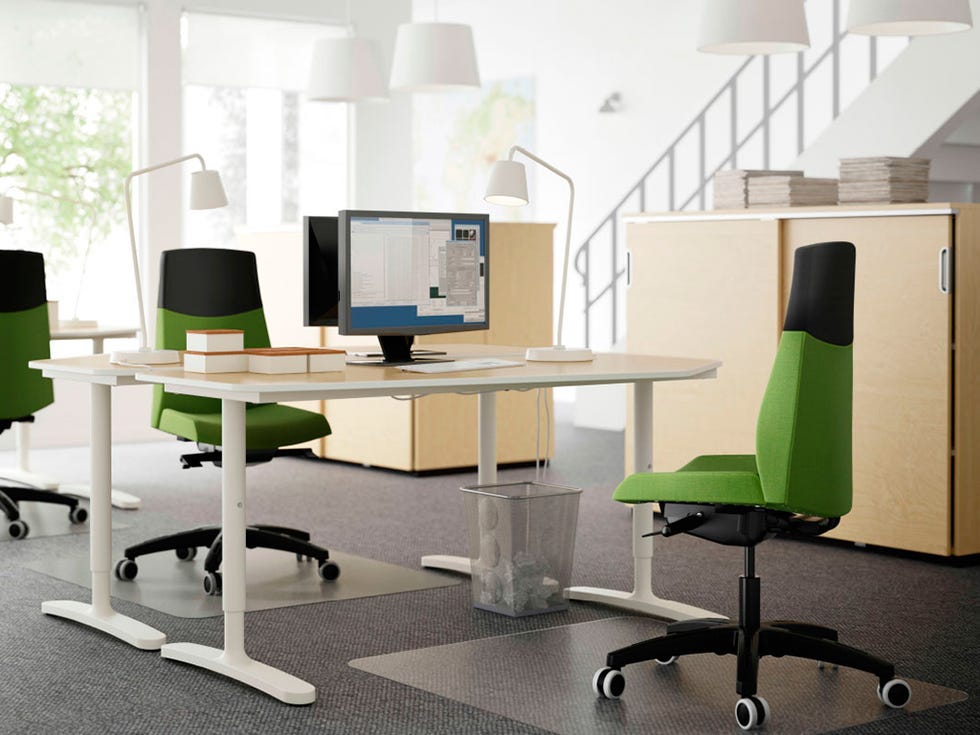 Product, Office chair, Room, Electronic device, Table, Furniture, Interior design, Display device, Floor, Computer desk, 
