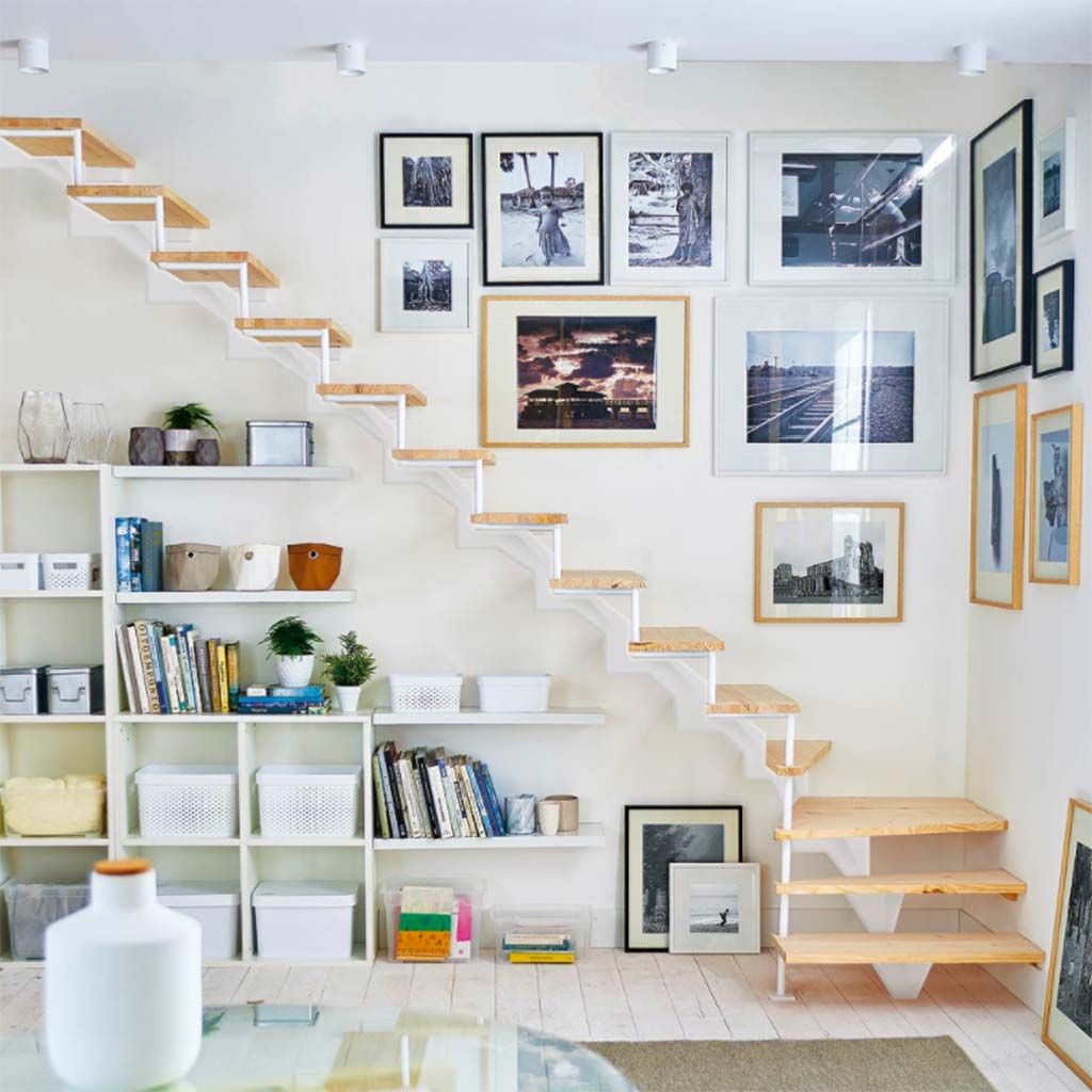 Cómo usar una escalera decorativa en distintos espacios de tu casa?