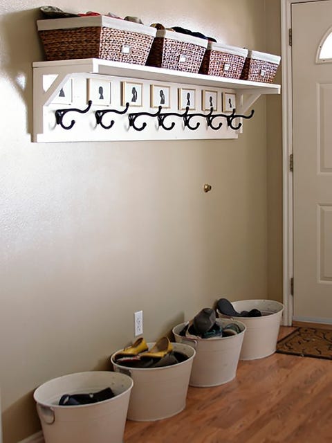 Wall, Door, Bucket, Home door, Wood stain, Paint, Wood flooring, Waste container, Paper, 