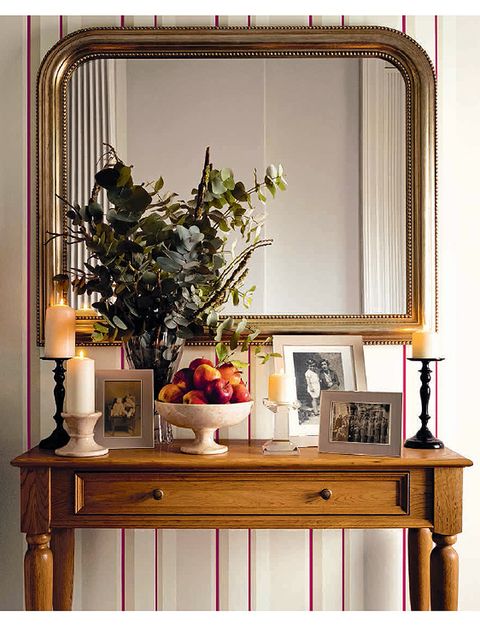 Room, Interior design, Interior design, Still life photography, Mirror, Rectangle, Still life, Flower Arranging, End table, Vase, 