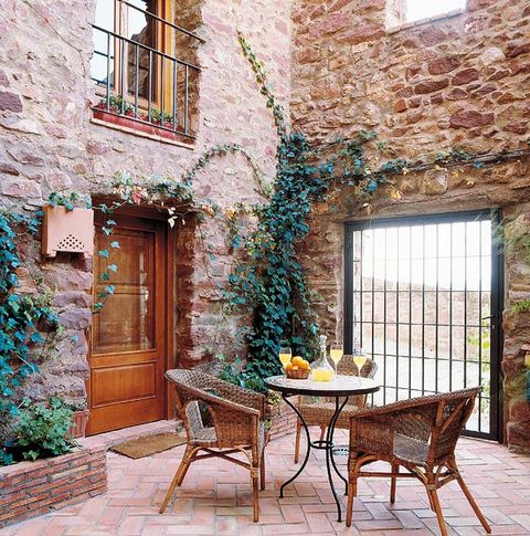 Green, Furniture, Wall, Door, Table, Outdoor furniture, Real estate, Fixture, Outdoor table, House, 